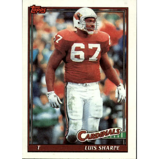 1991 Topps #519 Luis Sharpe NM-MT Phoenix Cardinals Football Card  Image 1