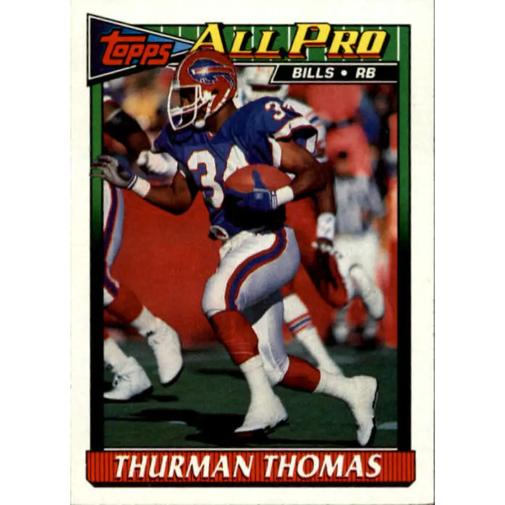 1991 Topps #52 Thurman Thomas NM-MT Buffalo Bills Football Card  Image 1