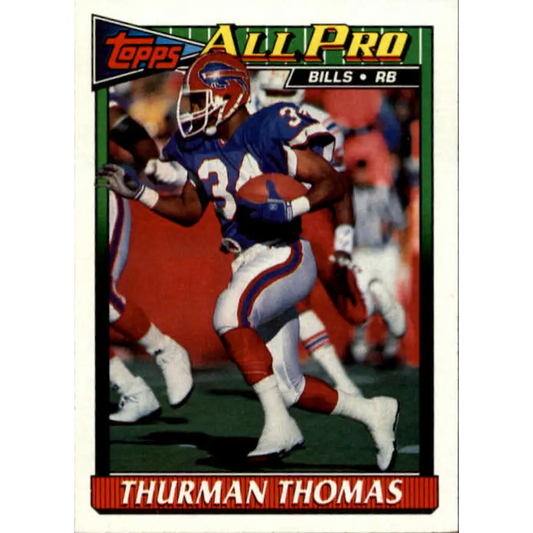 1991 Topps #52 Thurman Thomas NM-MT Buffalo Bills Football Card  Image 1
