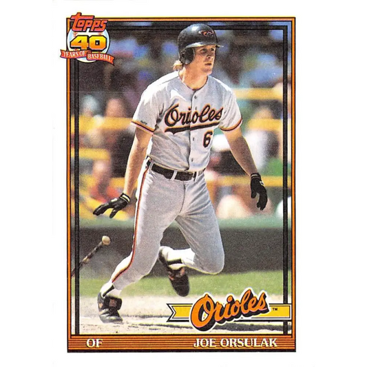 1991 Topps #521 Joe Orsulak NM-MT Baltimore Orioles Baseball Card  Image 1
