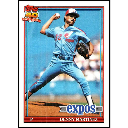 1991 Topps #528 Dennis Martinez NM-MT Montreal Expos Baseball Card  Image 1