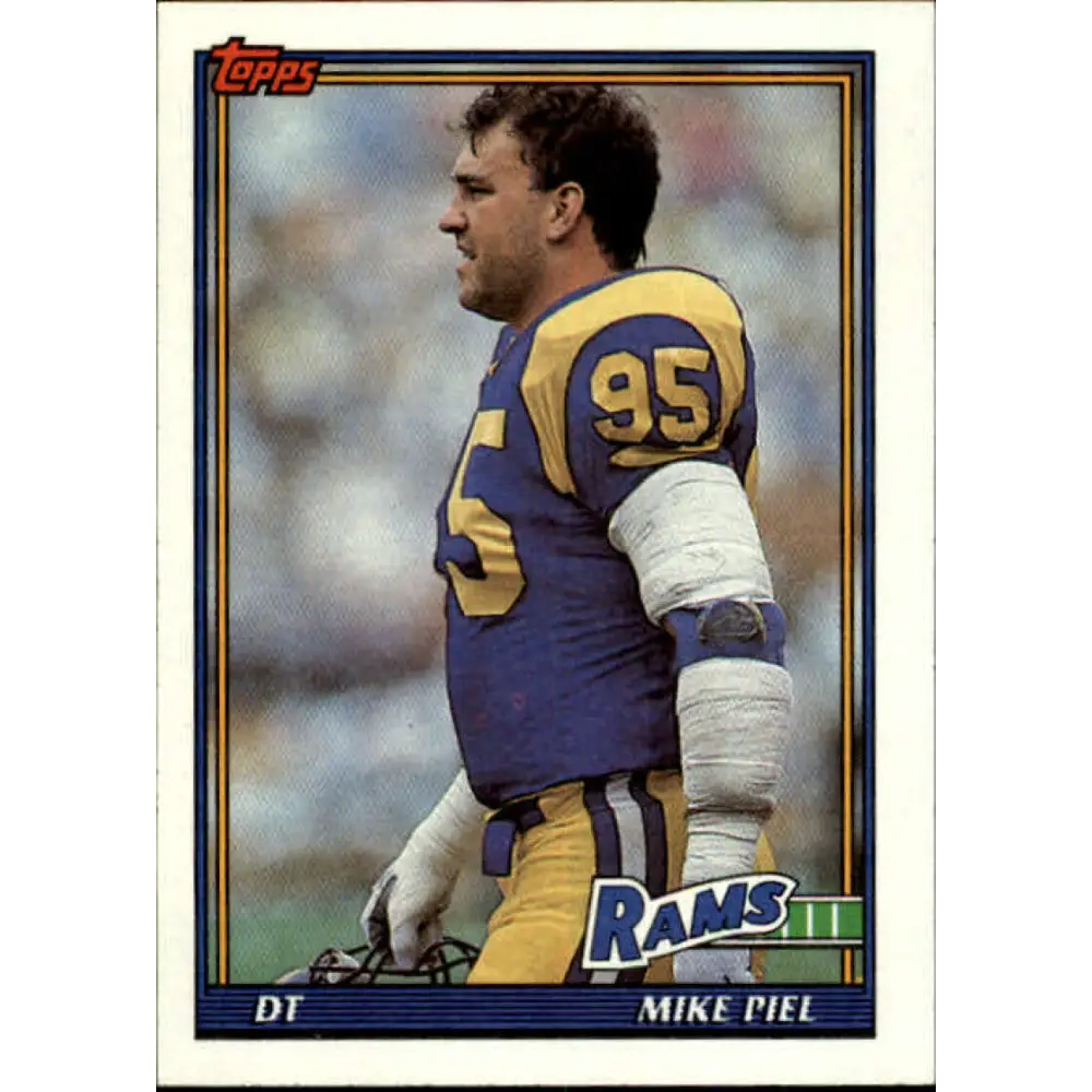 1991 Topps #529 Mike Piel NM-MT Los Angeles Rams Football Card  Image 1