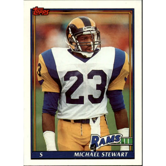 1991 Topps #531 Michael Stewart NM-MT Los Angeles Rams Football Card  Image 1