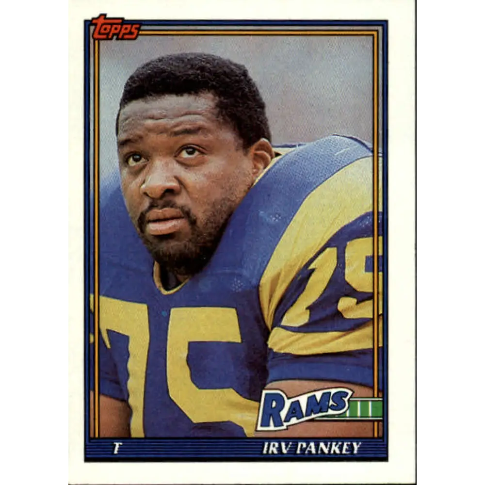 1991 Topps #534 Irv Pankey NM-MT Los Angeles Rams Football Card  Image 1
