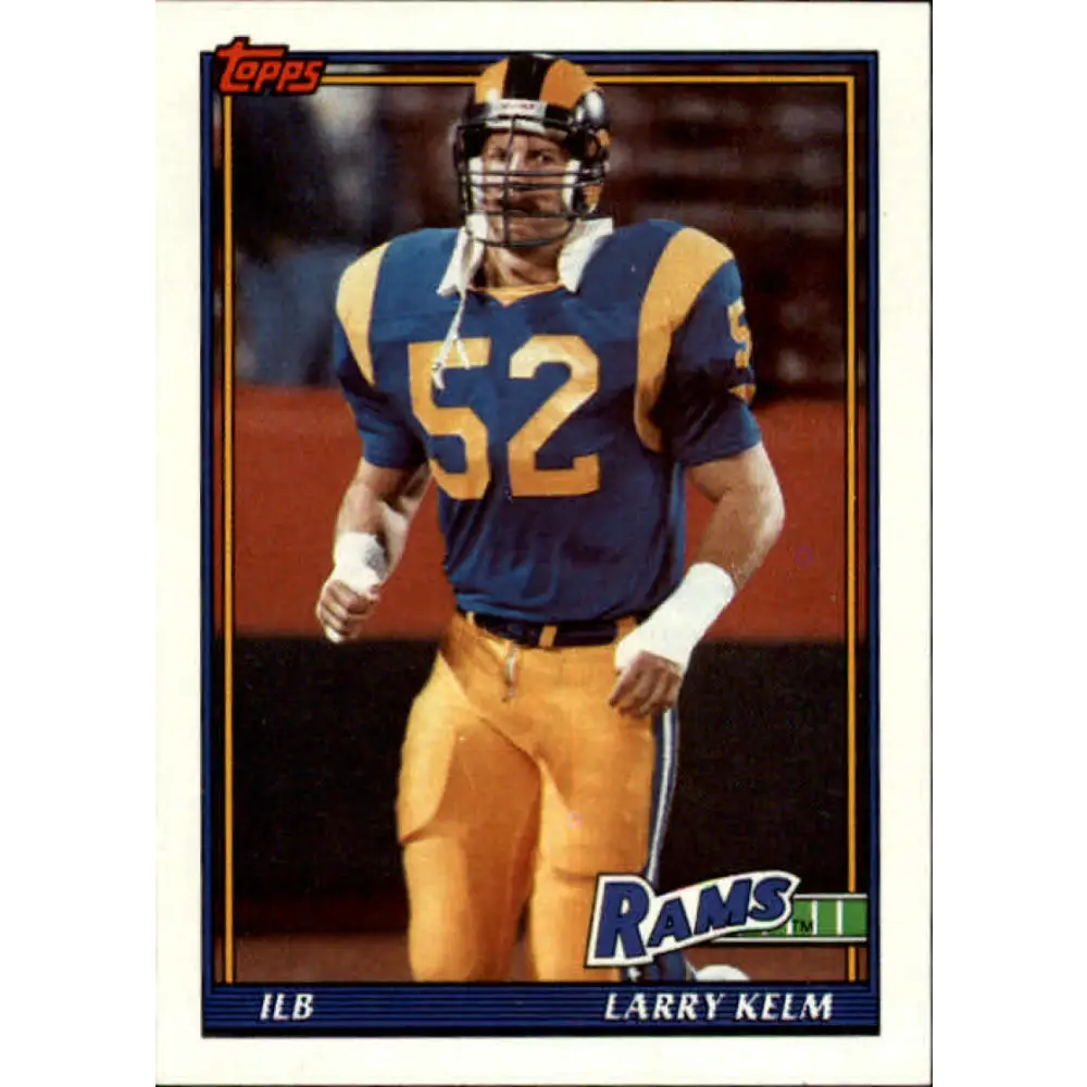1991 Topps #538 Larry Kelm NM-MT Los Angeles Rams Football Card  Image 1