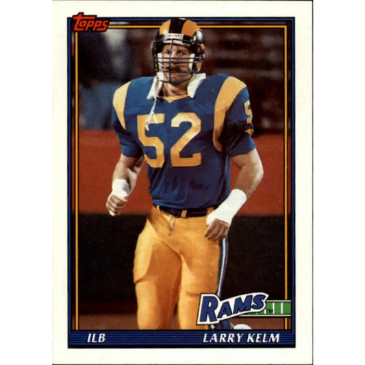 1991 Topps #538 Larry Kelm NM-MT Los Angeles Rams Football Card  Image 1