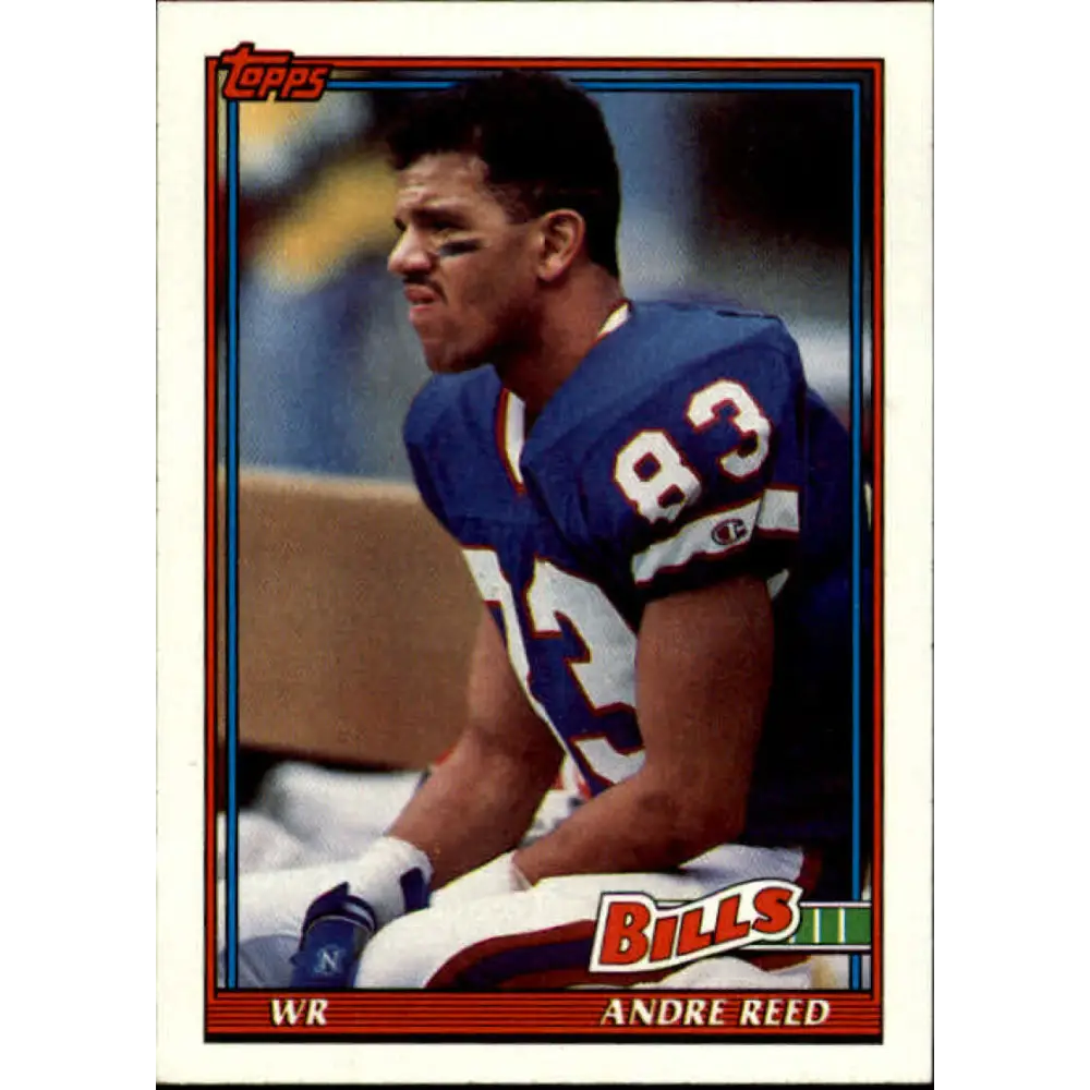 1991 Topps #54 Andre Reed NM-MT Buffalo Bills Football Card  Image 1