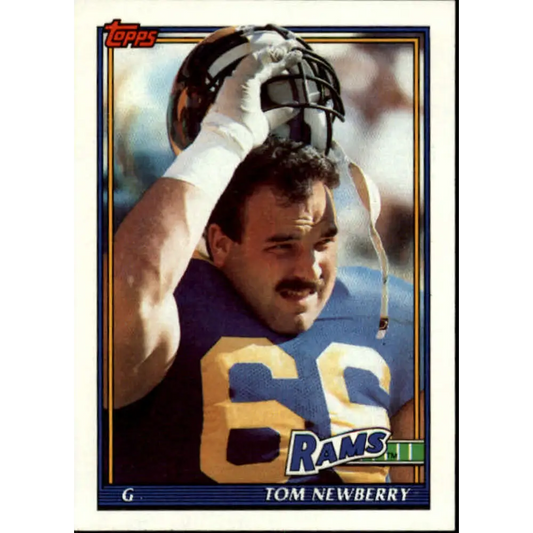 1991 Topps #540 Tom Newberry NM-MT Los Angeles Rams Football Card  Image 1
