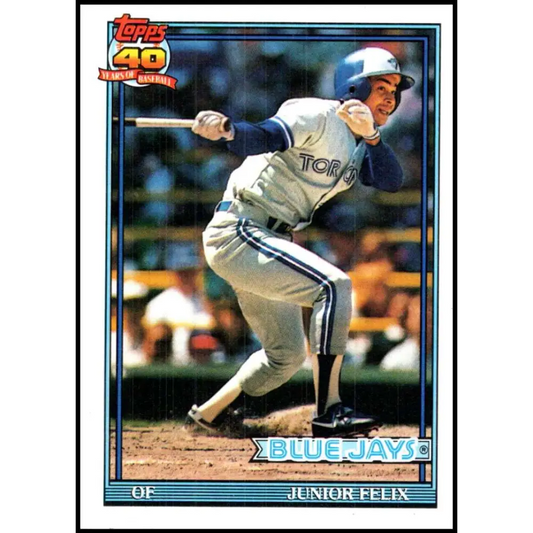 1991 Topps #543 Junior Felix NM-MT Toronto Blue Jays Baseball Card  Image 1