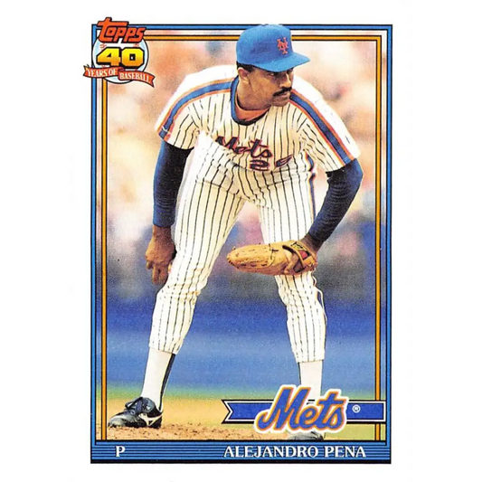 1991 Topps #544 Alejandro Pena NM-MT New York Mets Baseball Card  Image 1