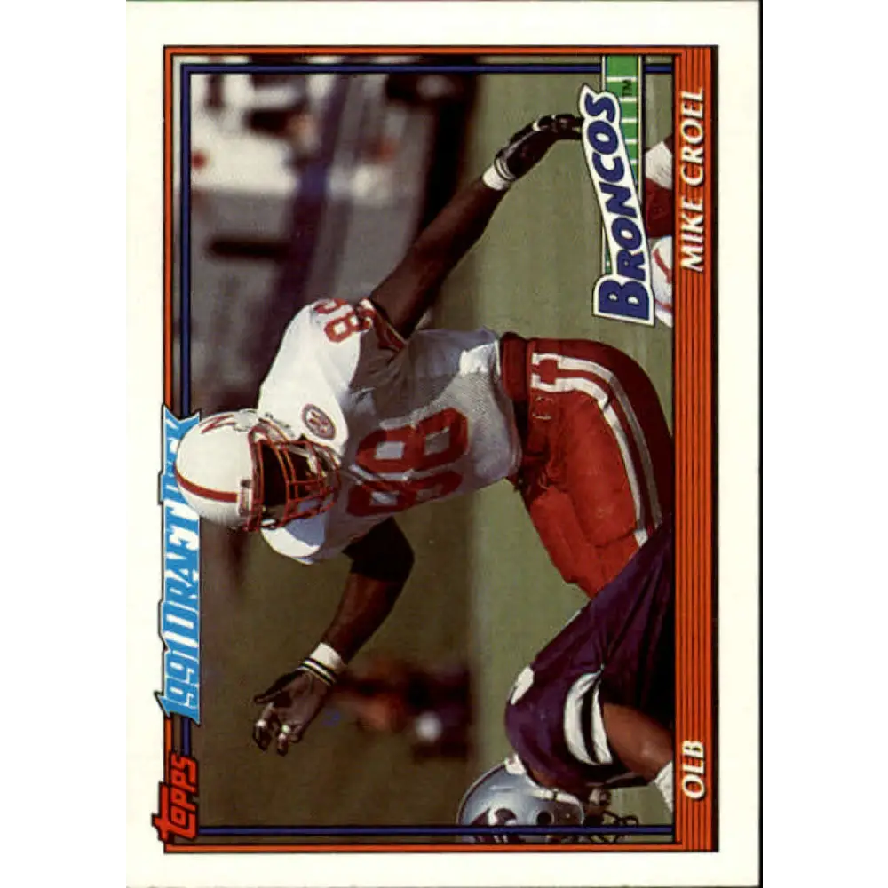 1991 Topps #545 Mike Croel NM-MT RC Rookie Denver Broncos Football Card  Image 1