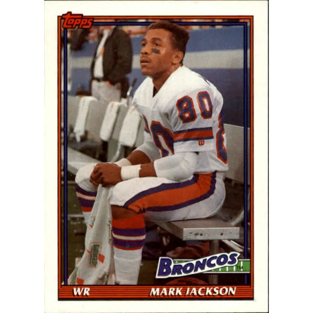1991 Topps #546 Mark Jackson NM-MT Denver Broncos Football Card  Image 1