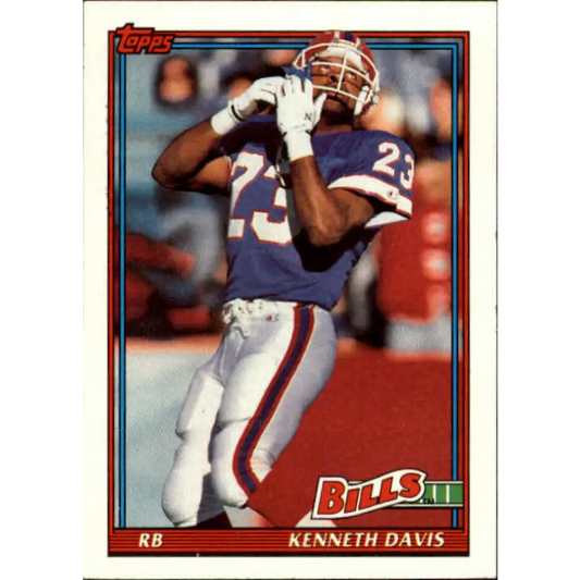 1991 Topps #55 Kenneth Davis NM-MT Buffalo Bills Football Card  Image 1