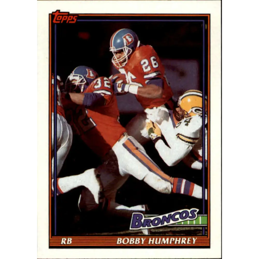 1991 Topps #550 Bobby Humphrey NM-MT Denver Broncos Football Card  Image 1