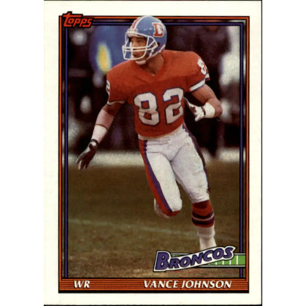 1991 Topps #552 Vance Johnson NM-MT Denver Broncos Football Card  Image 1