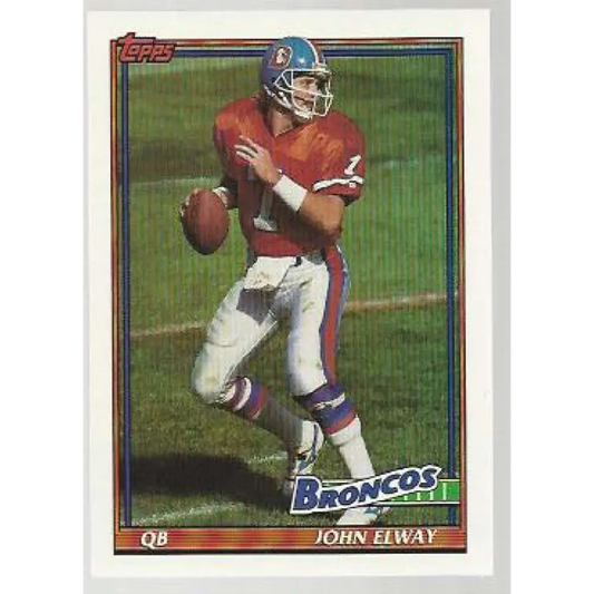 1991 Topps #554 John Elway NM-MT Denver Broncos Football Card  Image 1
