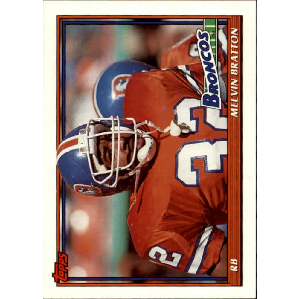 1991 Topps #555 Melvin Bratton NM-MT Denver Broncos Football Card  Image 1