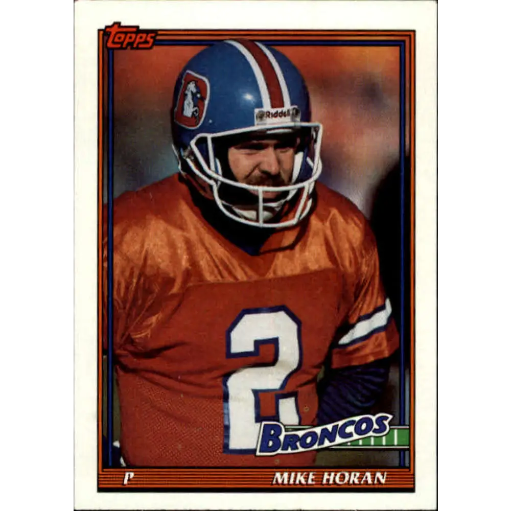 1991 Topps #560 Mike Horan NM-MT Denver Broncos Football Card  Image 1