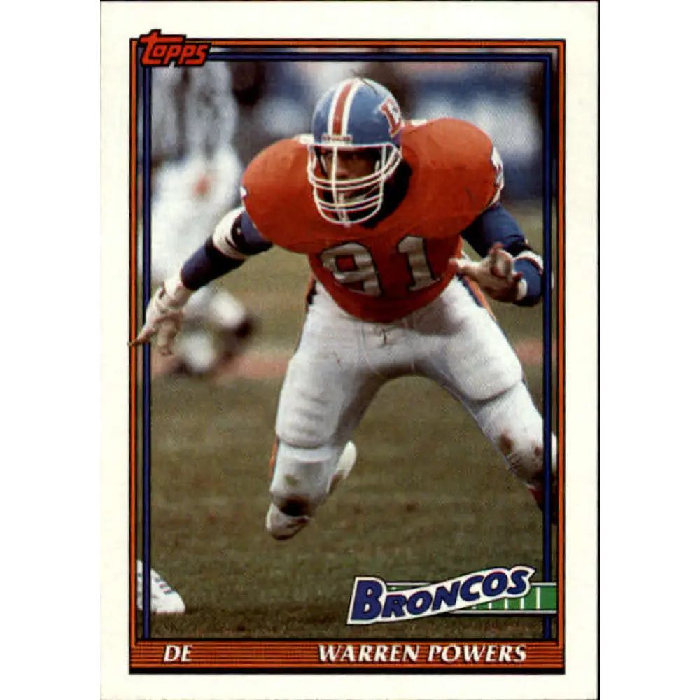 1991 Topps #561 Warren Powers NM-MT Denver Broncos Football Card  Image 1