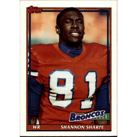 1991 Topps #563 Shannon Sharpe NM-MT Denver Broncos Football Card  Image 1