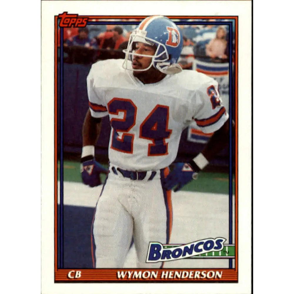1991 Topps #564 Wymon Henderson NM-MT Denver Broncos Football Card  Image 1