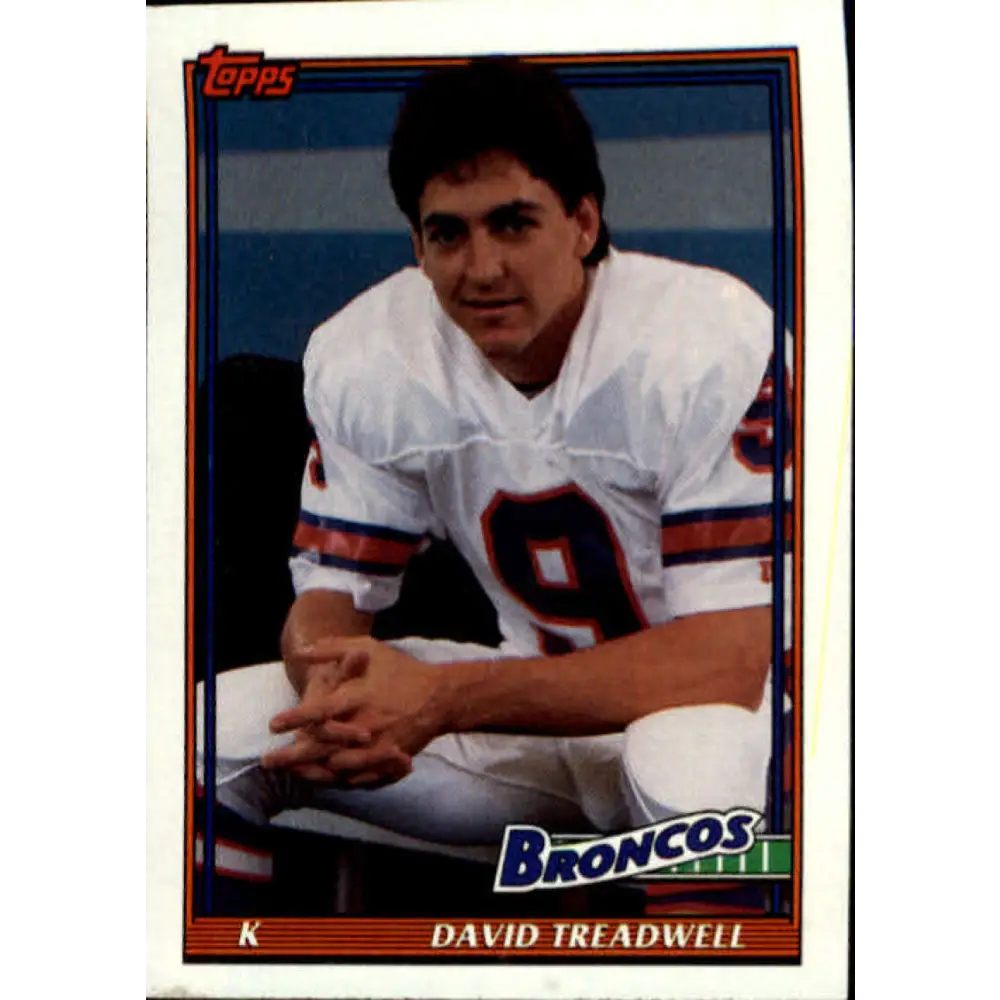 1991 Topps #566 David Treadwell NM-MT Denver Broncos Football Card  Image 1