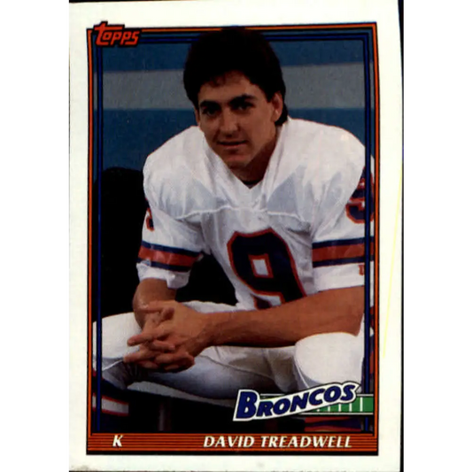 1991 Topps #566 David Treadwell NM-MT Denver Broncos Football Card  Image 1