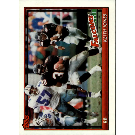 1991 Topps #570 Keith Jones NM-MT Atlanta Falcons Football Card  Image 1