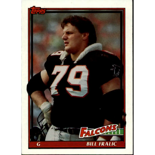 1991 Topps #571 Bill Fralic NM-MT Atlanta Falcons Football Card  Image 1