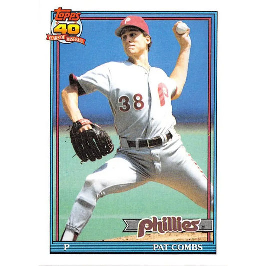 1991 Topps #571 Pat Combs NM-MT Philadelphia Phillies Baseball Card  Image 1