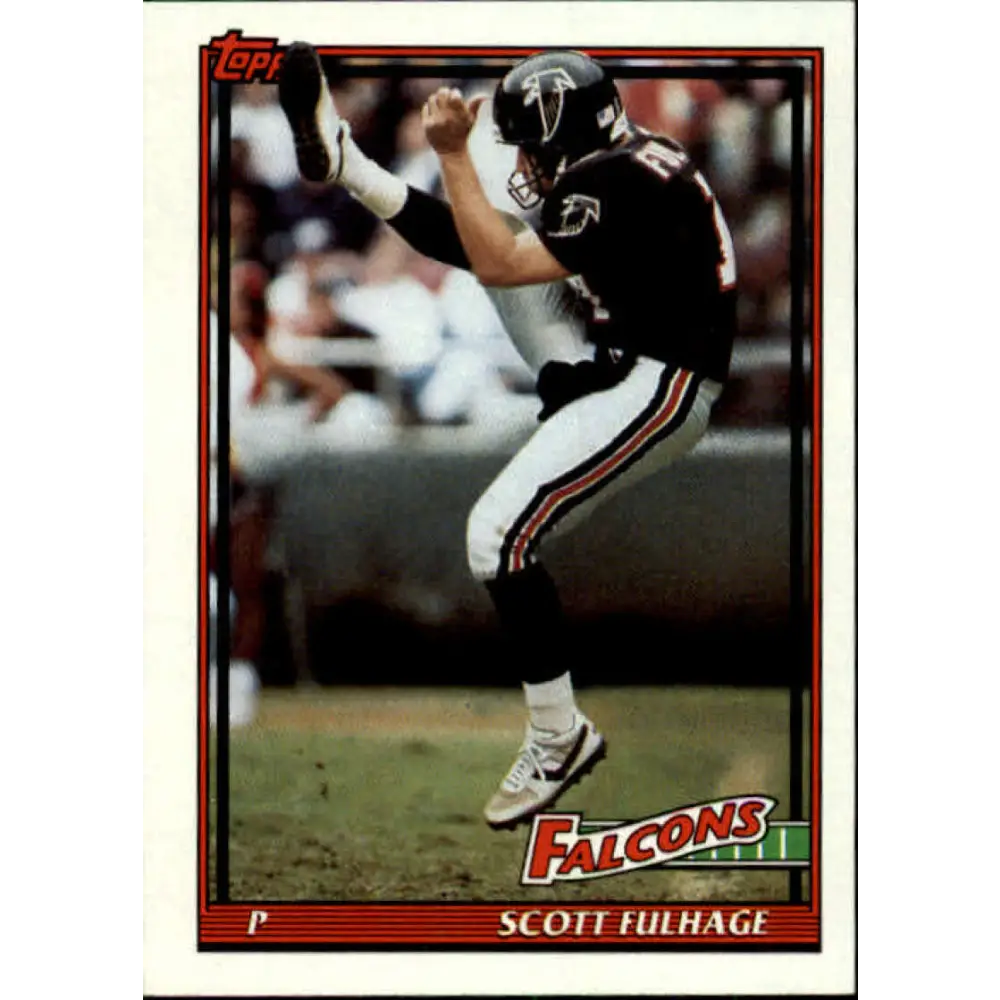 1991 Topps #573 Scott Fulhage NM-MT Atlanta Falcons Football Card  Image 1