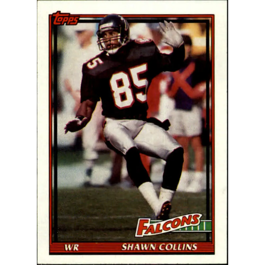 1991 Topps #580 Shawn Collins NM-MT Atlanta Falcons Football Card  Image 1