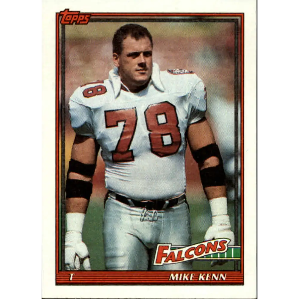 1991 Topps #583 Mike Kenn NM-MT Atlanta Falcons Football Card  Image 1
