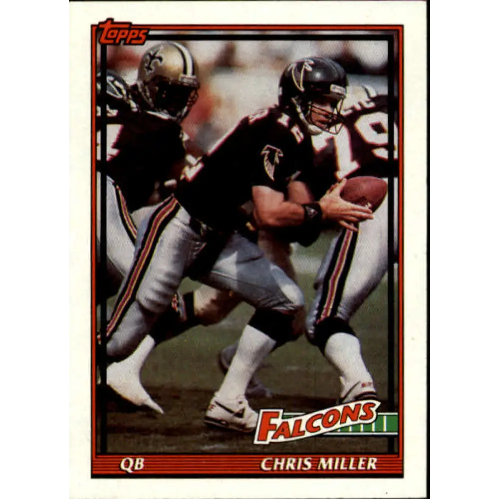 1991 Topps #585 Chris Miller NM-MT Atlanta Falcons Football Card  Image 1
