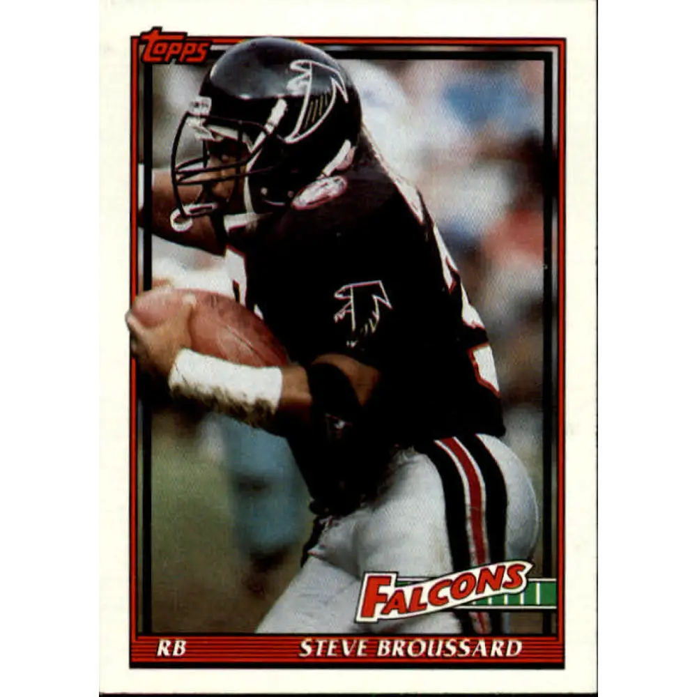 1991 Topps #587 Steve Broussard NM-MT Atlanta Falcons Football Card  Image 1