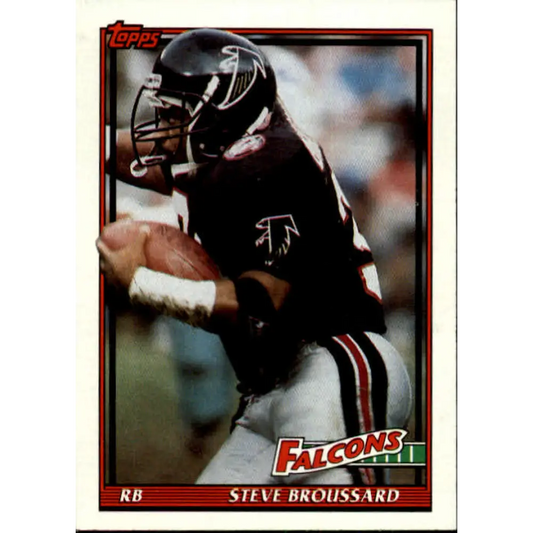 1991 Topps #587 Steve Broussard NM-MT Atlanta Falcons Football Card  Image 1
