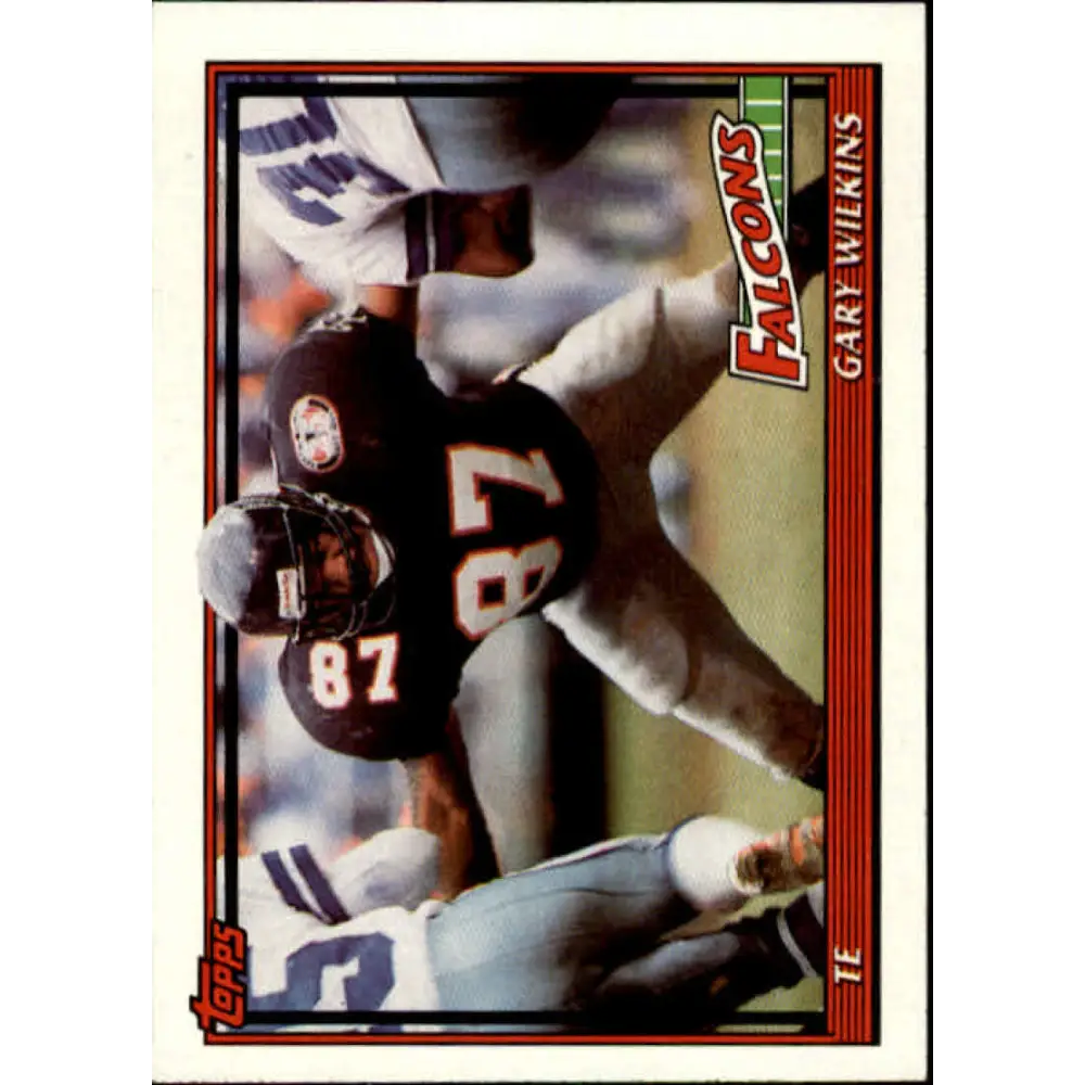 1991 Topps #588 Gary Wilkins NM-MT Atlanta Falcons Football Card  Image 1