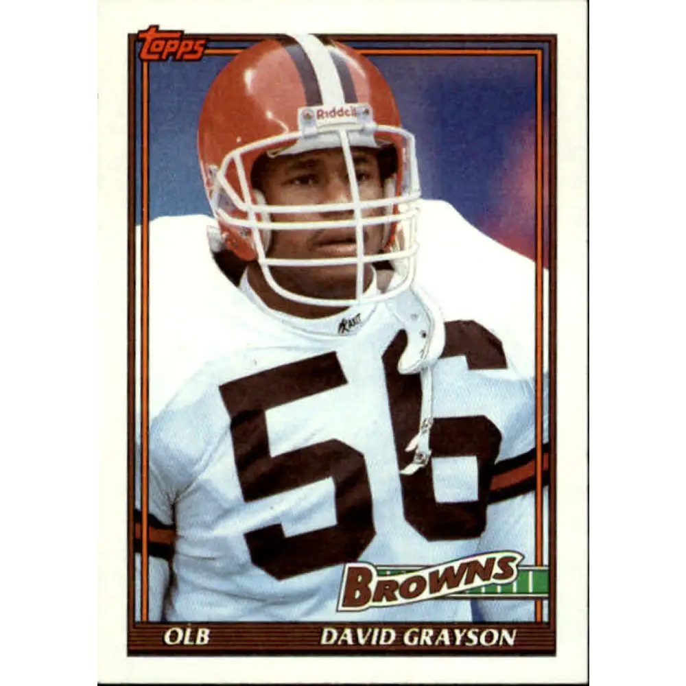 1991 Topps #598 David Grayson NM-MT Cleveland Browns Football Card  Image 1