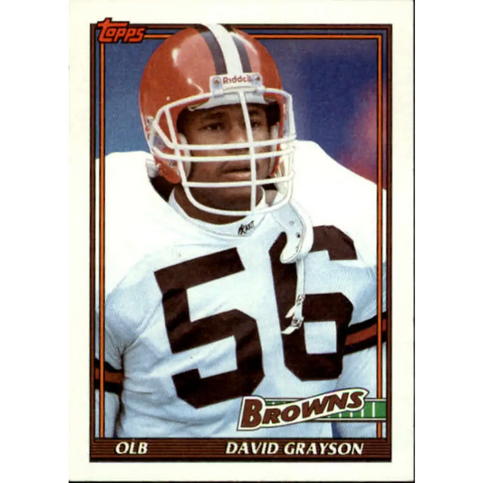 1991 Topps #598 David Grayson NM-MT Cleveland Browns Football Card  Image 1