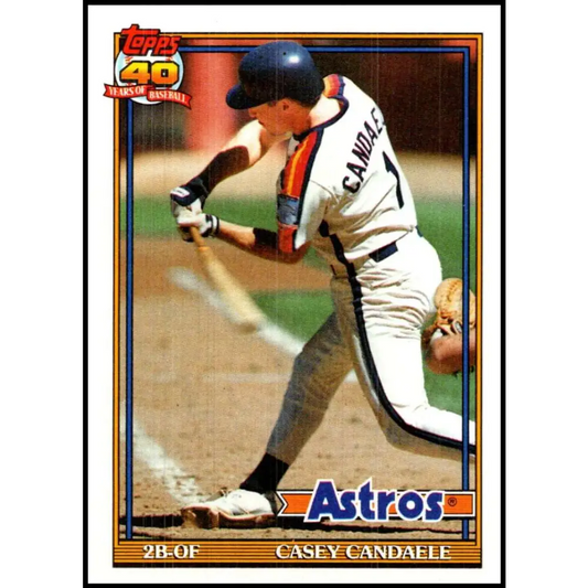 1991 Topps #602 Casey Candaele NM-MT Houston Astros Baseball Card  Image 1