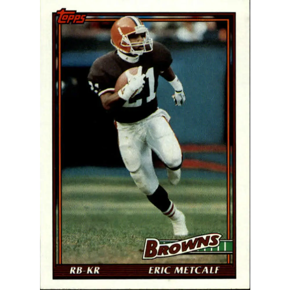 1991 Topps #602 Eric Metcalf NM-MT Cleveland Browns Football Card  Image 1