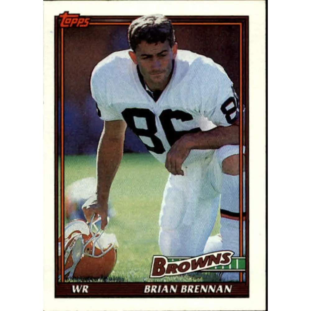 1991 Topps #604 Brian Brennan NM-MT Cleveland Browns Football Card  Image 1