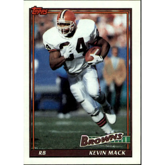 1991 Topps #607 Kevin Mack NM-MT Cleveland Browns Football Card  Image 1