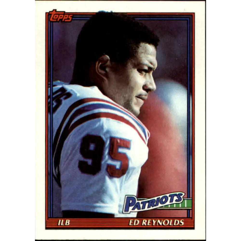 1991 Topps #611 Ed Reynolds NM-MT New England Patriots Football Card  Image 1
