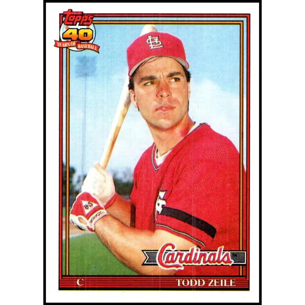 1991 Topps #616 Todd Zeile NM-MT St. Louis Cardinals Baseball Card  Image 1