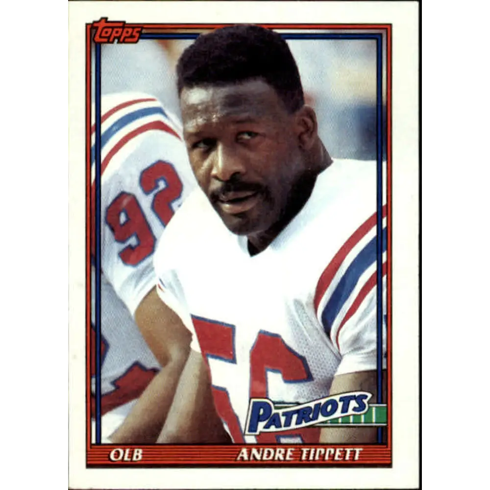 1991 Topps #617 Andre Tippett NM-MT New England Patriots Football Card  Image 1