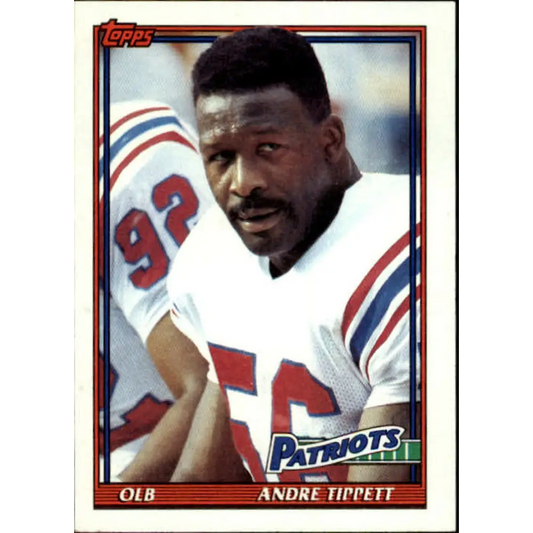 1991 Topps #617 Andre Tippett NM-MT New England Patriots Football Card  Image 1