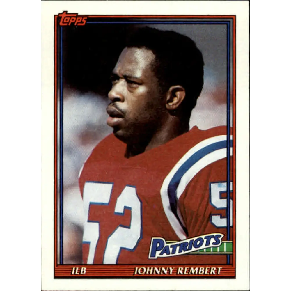 1991 Topps #618 Johnny Rembert NM-MT New England Patriots Football Card  Image 1