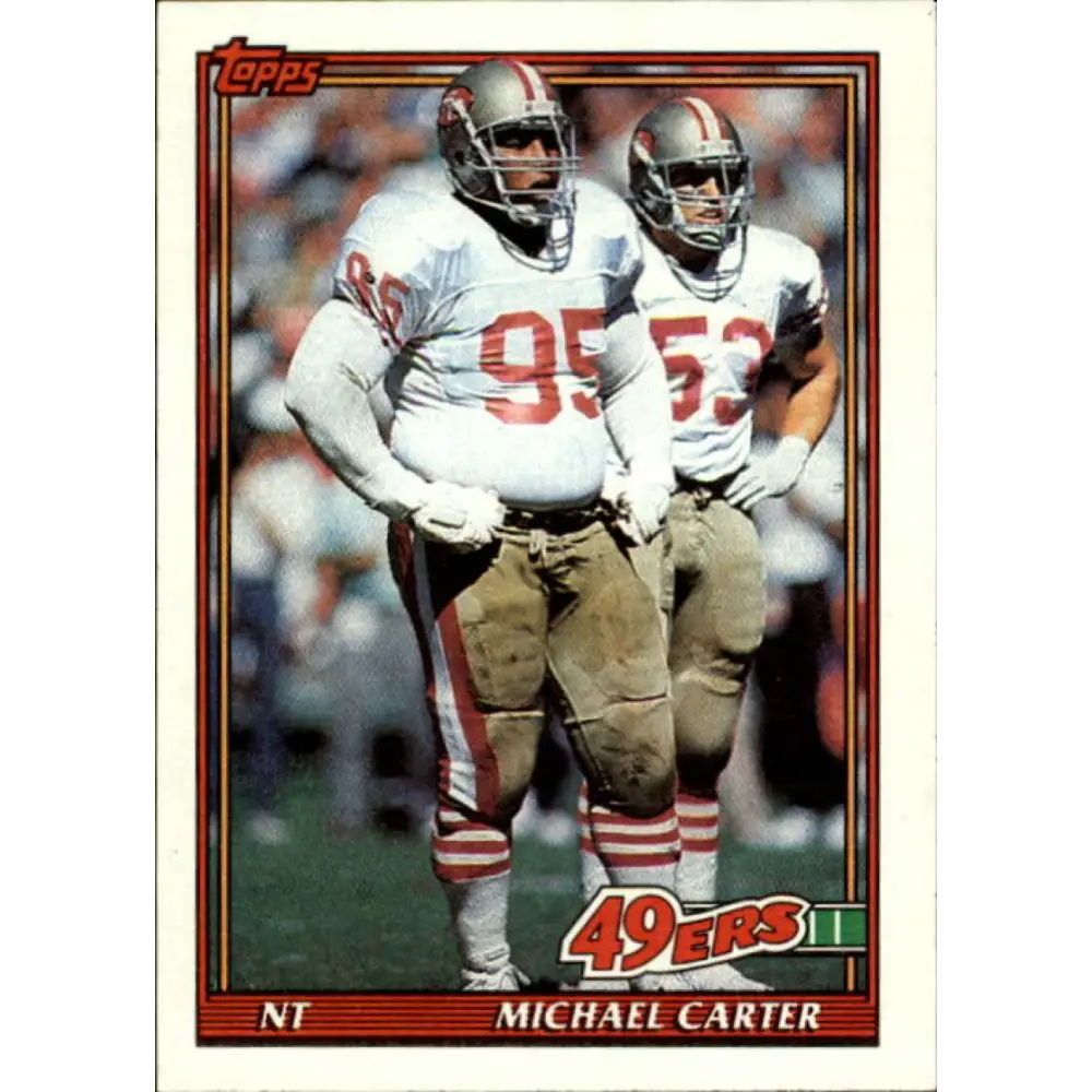 1991 Topps #62 Michael Carter NM-MT San Francisco 49ers Football Card  Image 1