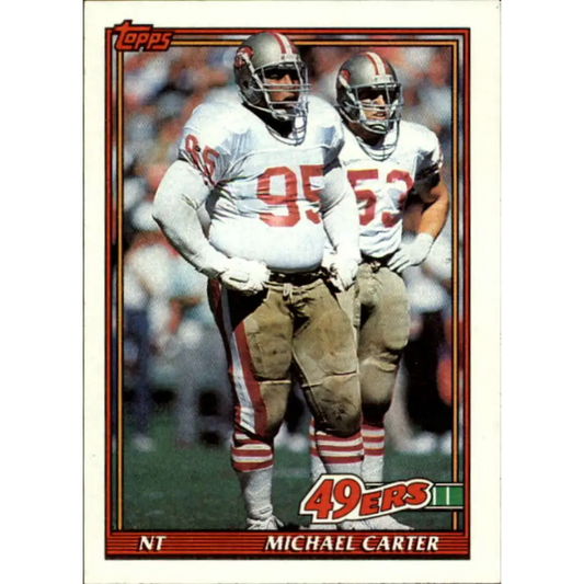 1991 Topps #62 Michael Carter NM-MT San Francisco 49ers Football Card  Image 1